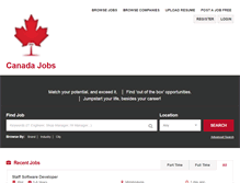 Tablet Screenshot of canada-jobs.com